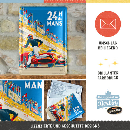 24h Le Mans - Racing Poster Blue