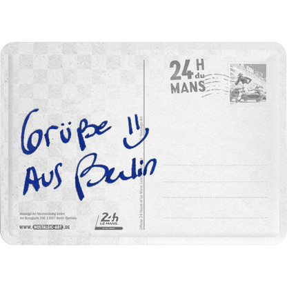24h Le Mans - Racing Poster Blue