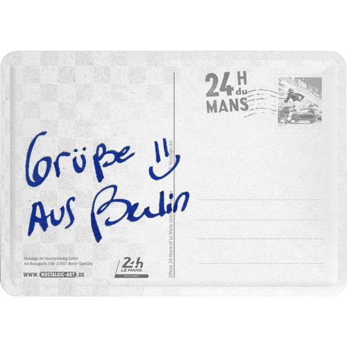 24h Le Mans - Racing Poster Blue