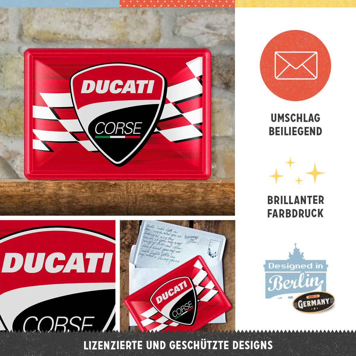 Ducati Corse - Logo Racing Flag