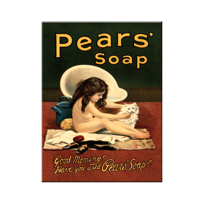 Pears Girl and Cat