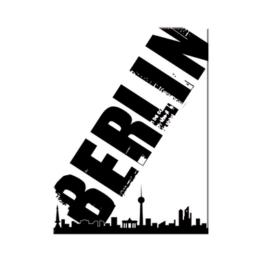 Berlin Skyline Schwarz