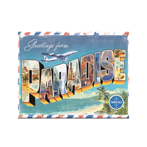 Magnet 6 x 8 cm "Pan Am - Paradise"