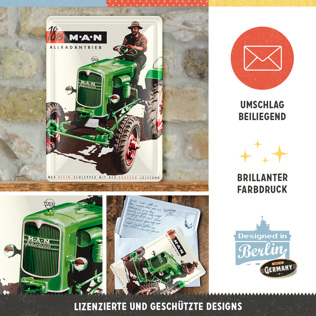 MAN Traktor Grün