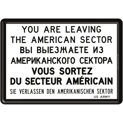 You are leaving...