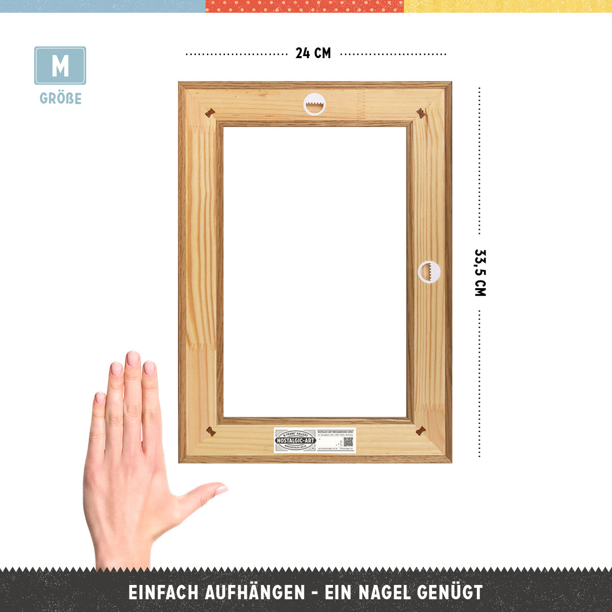 N-Frame Gallery M (for 20x30 Signs) Oak
