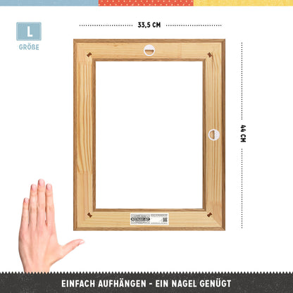 N-Frame L Holzrahmen (für 30x40 Schilder) Eiche