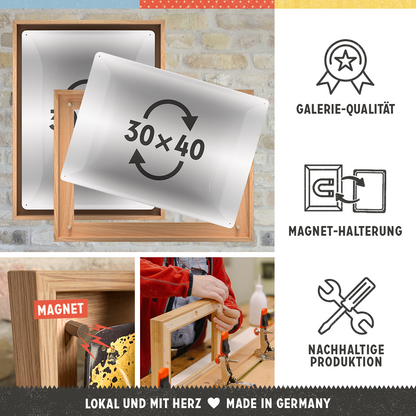 N-Frame L Holzrahmen (für 30x40 Schilder) Eiche