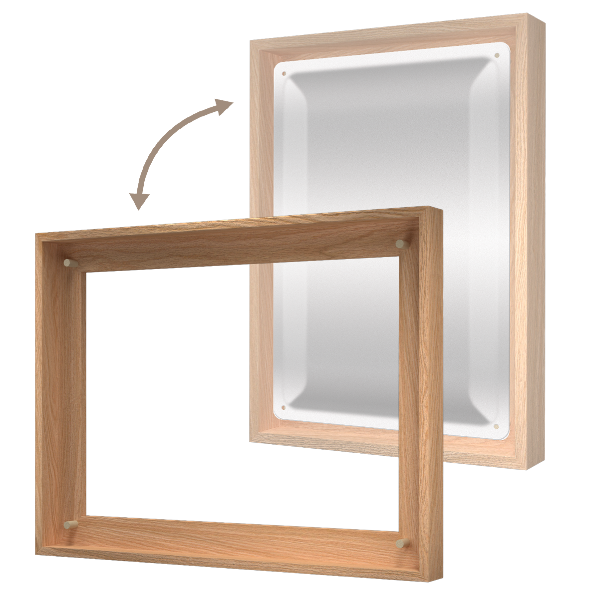 N-Frame L Holzrahmen (für 30x40 Schilder) Eiche