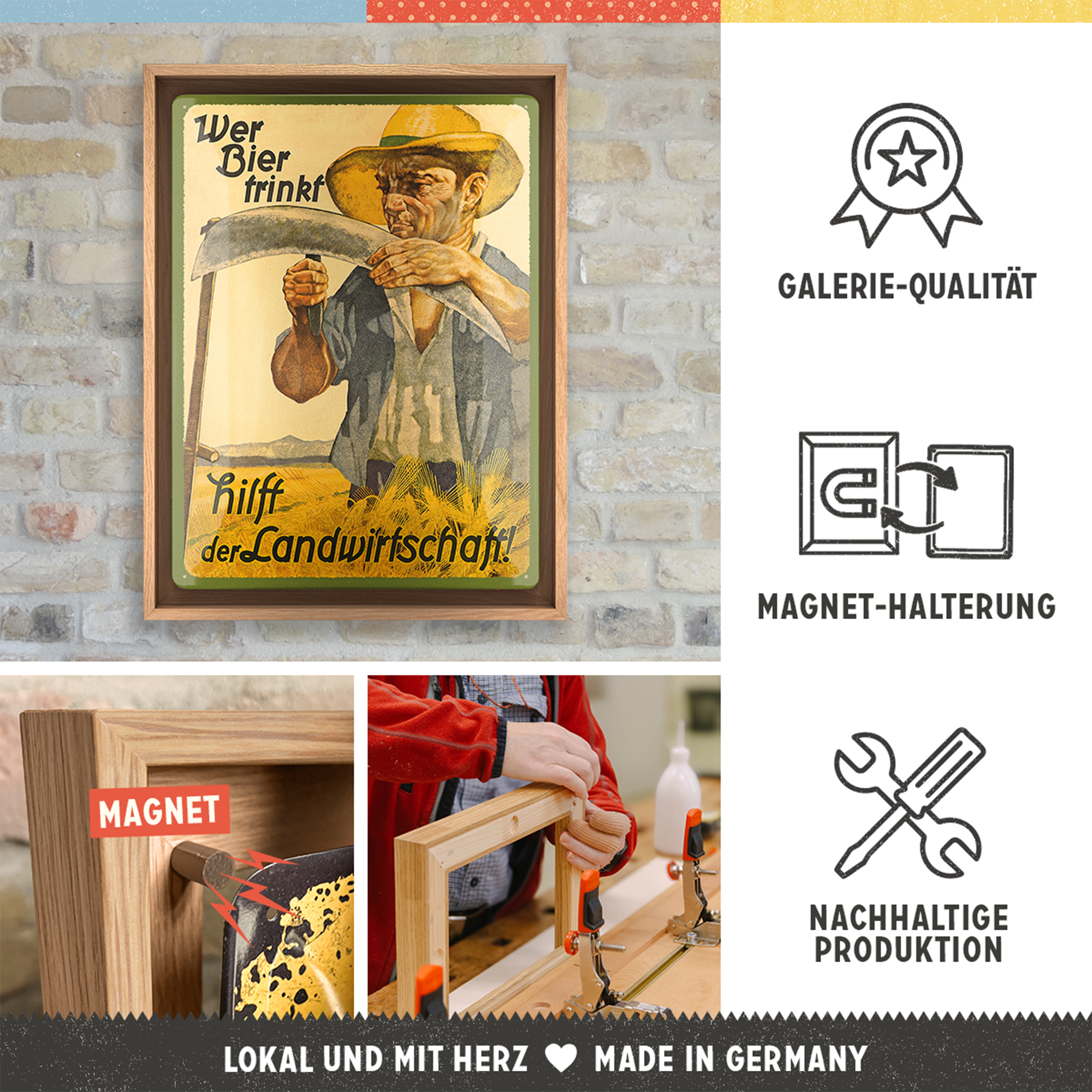 Wer Bier trinkt hilft der Landwirtschaft N-Frame L Edition