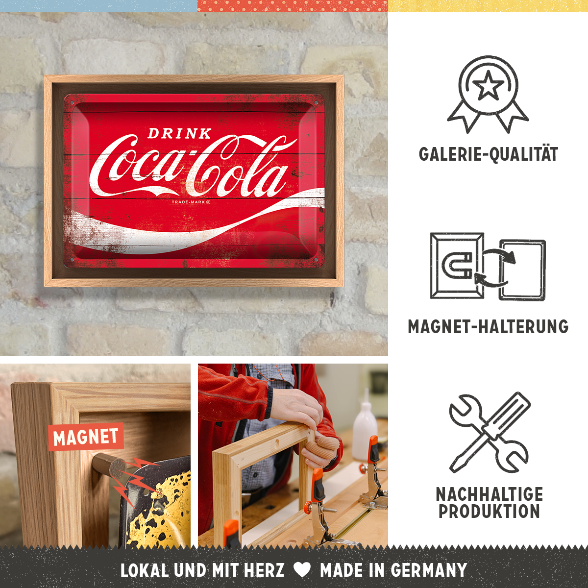 Coca-Cola - Logo Red Wave N-Frame M Edition