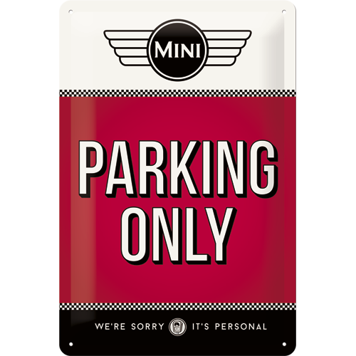 Mini - Parking Only Red