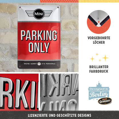 Mini - Parking Only Red