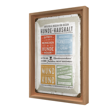 PfotenSchild - Hunde-Haushalt Regeln N-Frame M Edition