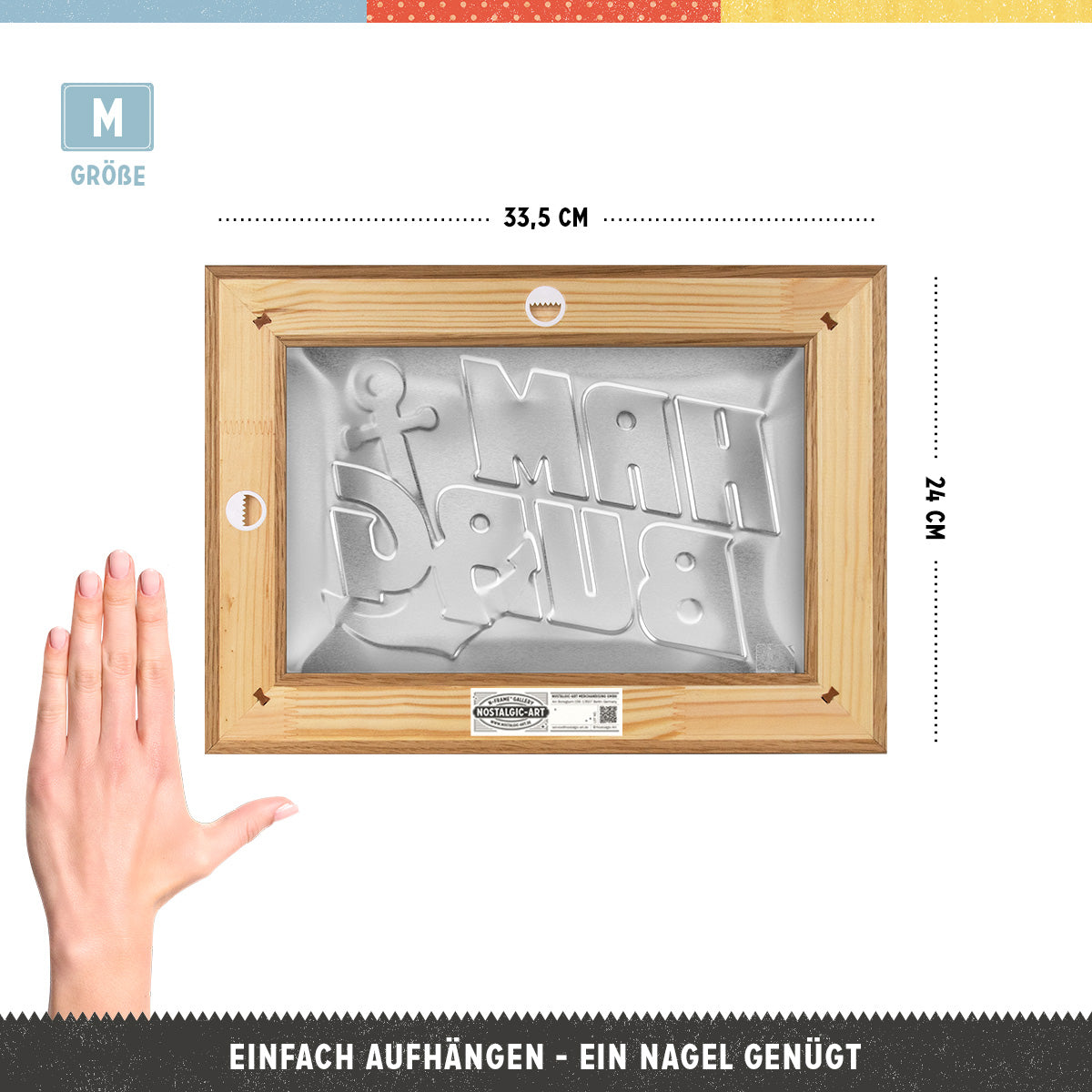 Hamburg - Bilder-Buchstaben & Anker N-Frame M Edition