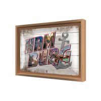Hamburg - Bilder-Buchstaben & Anker N-Frame M Edition