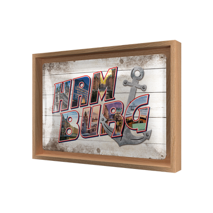 Hamburg - Bilder-Buchstaben & Anker N-Frame M Edition
