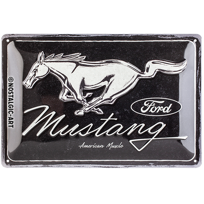 Ford Mustang - Horse Logo Black