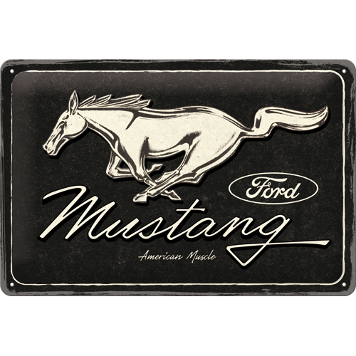 Ford Mustang - Horse Logo Black