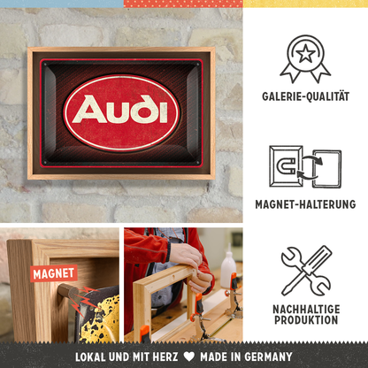 Audi - Logo Red Shine N-Frame M Edition