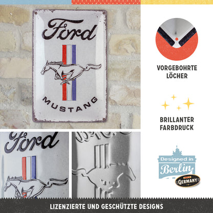 Ford Mustang - Horse & Stripes Logo