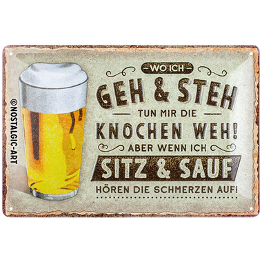 Wo ich geh und steh - Bier