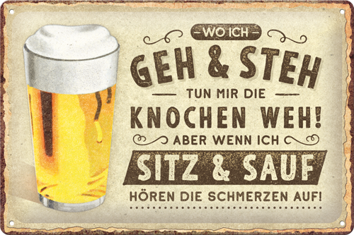 Wo ich geh und steh - Bier