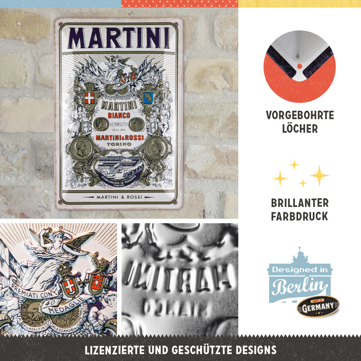 Martini - Bianco Vermouth Label