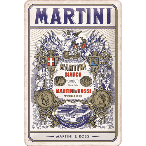 Martini - Bianco Vermouth Label