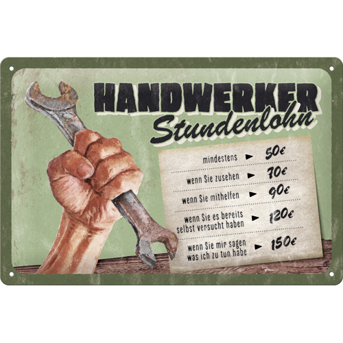 Handwerker Stundenlohn