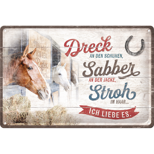 Dreck, Sabber, Stroh - Pferde