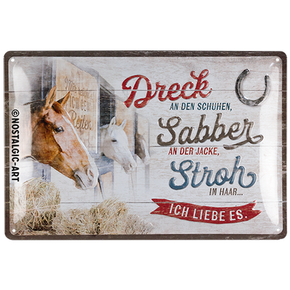 Dreck, Sabber, Stroh - Pferde