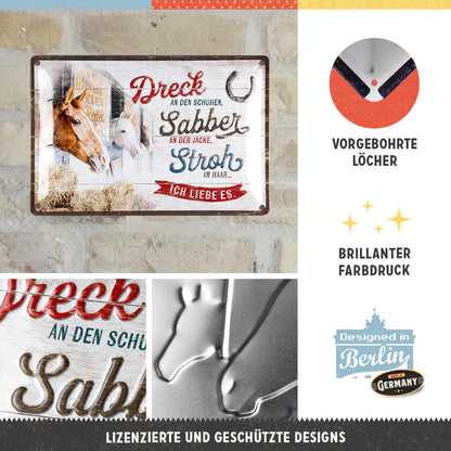 Dreck, Sabber, Stroh - Pferde