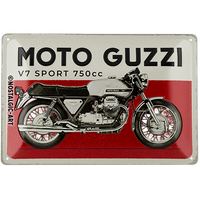 Moto Guzzi V7 Sport 750cc Retro-Blechschild, 20 x 30 cm
