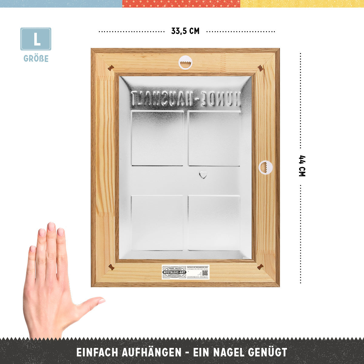 PfotenSchild - Hunde-Haushalt Regeln N-Frame L Edition