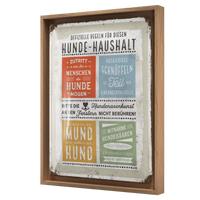 PfotenSchild - Hunde-Haushalt Regeln N-Frame L Edition