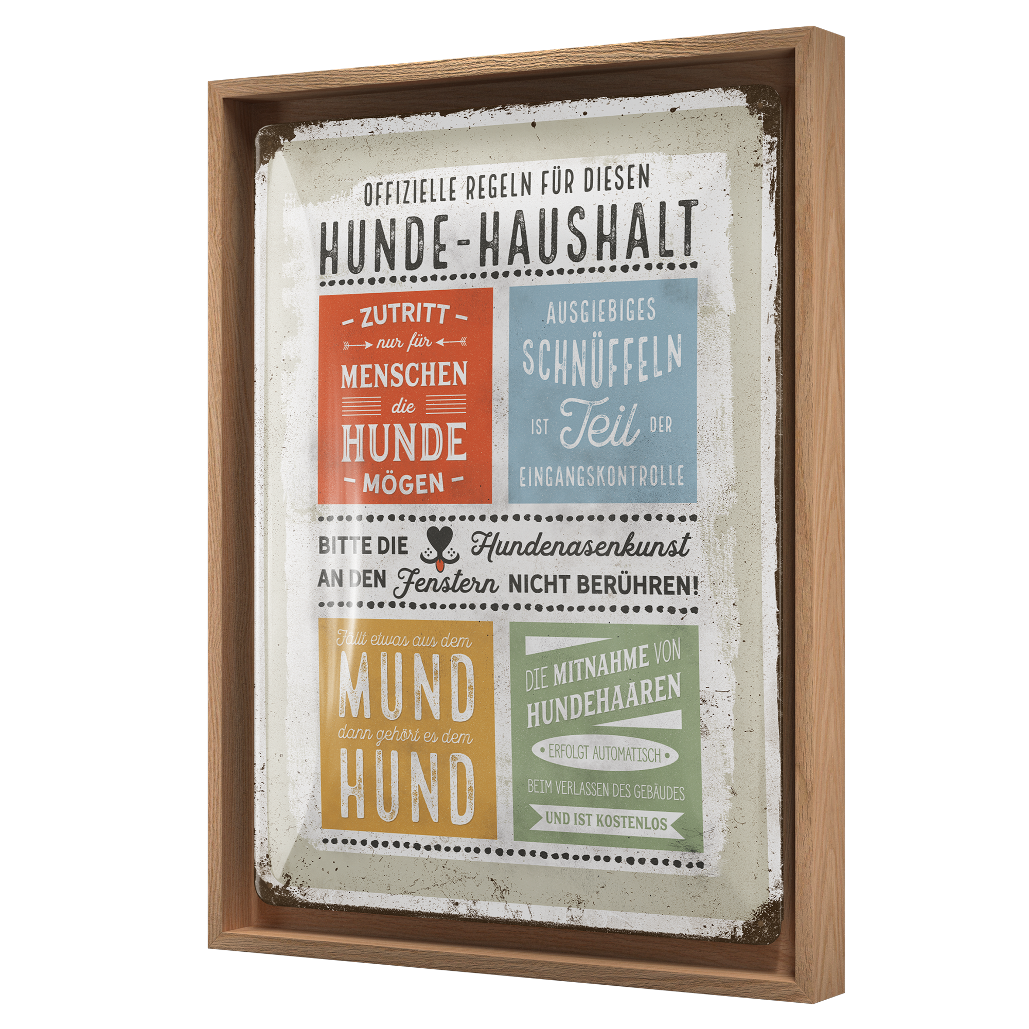 PfotenSchild - Hunde-Haushalt Regeln N-Frame L Edition