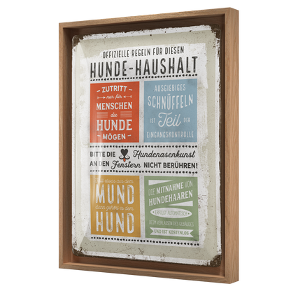 PfotenSchild - Hunde-Haushalt Regeln N-Frame L Edition