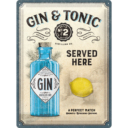 Gin & Tonic Served Here