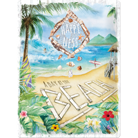 Happiness is a day at the beach