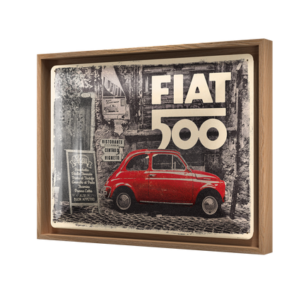 Fiat 500 - Red car in the street N-Frame L Edition