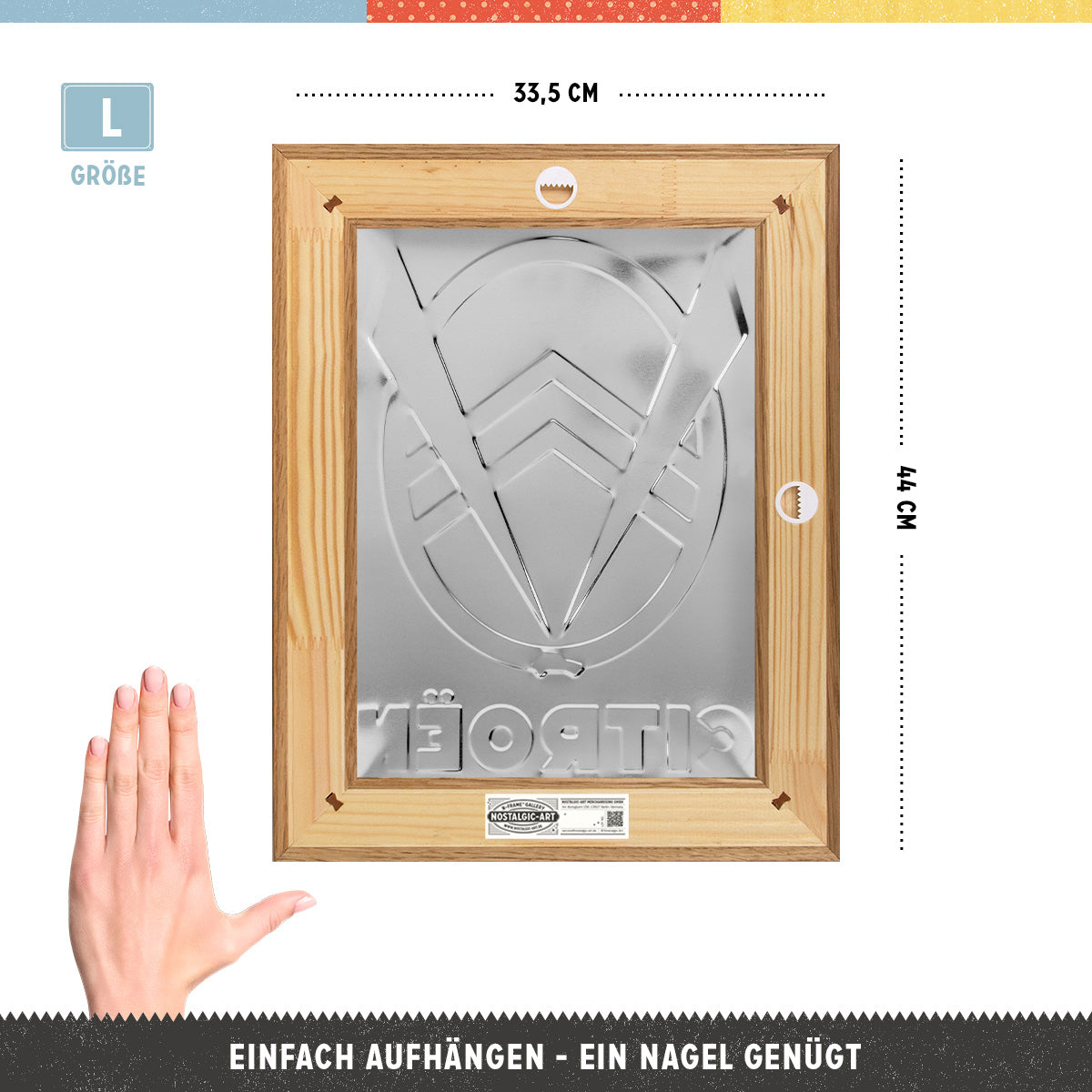 Citroen - 2CV Logo Blue N-Frame L Edition