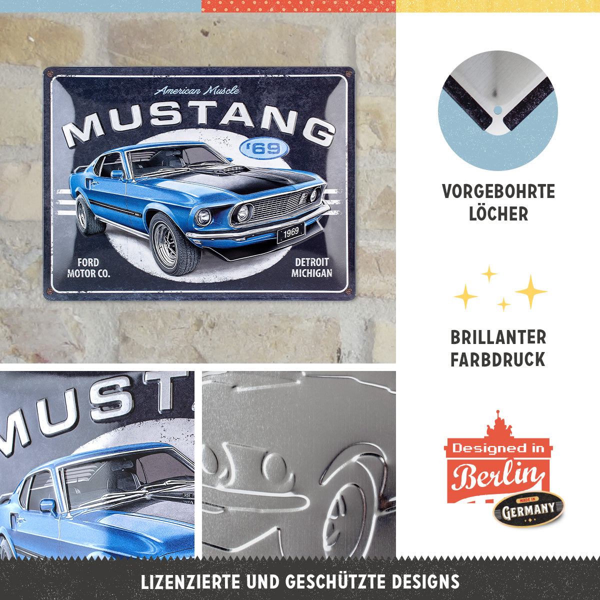 Ford Mustang - 1969 Mach 1 Blue