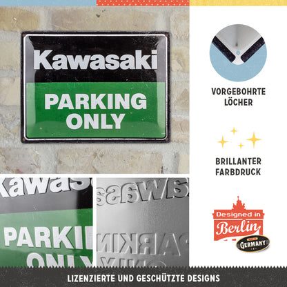 Kawasaki - Parking Only Green