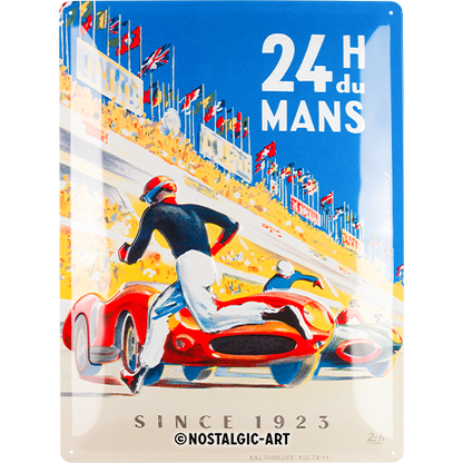24h Le Mans - Racing Poster Blue