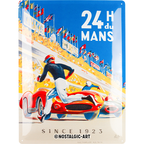 24h Le Mans - Racing Poster Blue