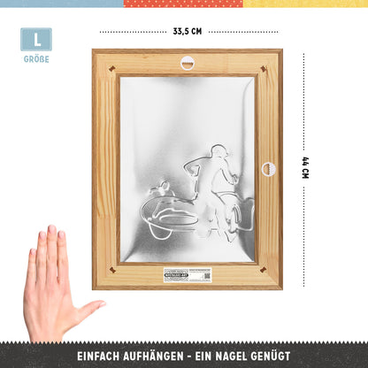 24h Le Mans - Racing Poster Blue N-Frame L Edition