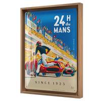 24h Le Mans - Racing Poster Blue N-Frame L Edition