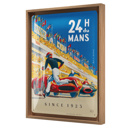 24h Le Mans - Racing Poster Blue N-Frame L Edition