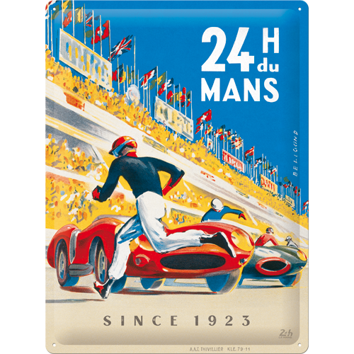 24h Le Mans - Racing Poster Blue